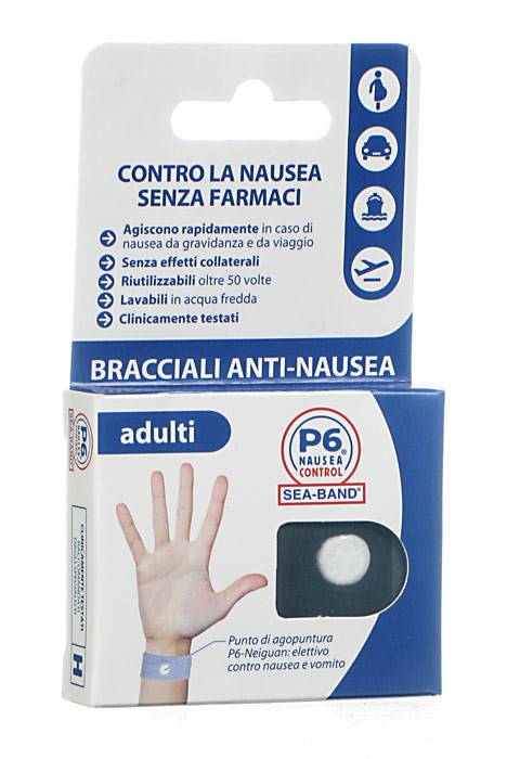 BRACCIALE ANTI NAUSEA PER ADULTI P6 NAUSEA CONTROL 2 PEZZI - Gruppofarmastore.it