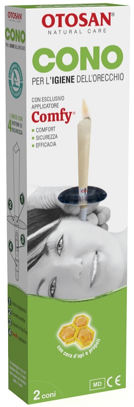 OTOSAN CONO PER L'IGIENE DELLE ORECCHIE OTOSAN+PROPOLI 2 PEZZI - Gruppofarmastore.it