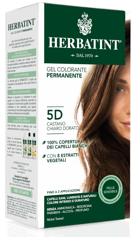 HERBATINT 5D CASTANO CHIARO DORATO 150 ML - Gruppofarmastore.it