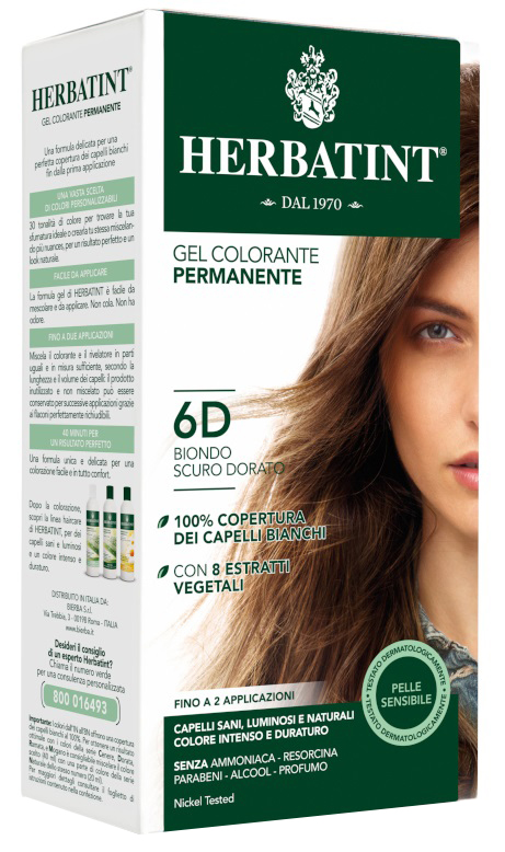 HERBATINT 6D BIONDO SCURO DORATO 150 ML - Gruppofarmastore.it