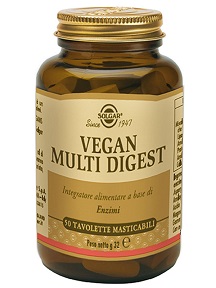 VEGAN MULTI DIGEST 50 TAVOLETTE MASTICABILI - Gruppofarmastore.it