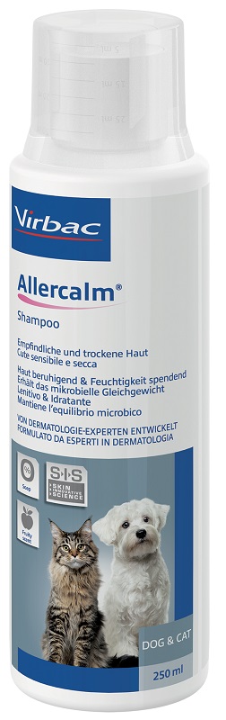 ALLERCALM SHAMPOO CUTE SENSIBILE E SECCA CANI E GATTI 250 ML - Gruppofarmastore.it