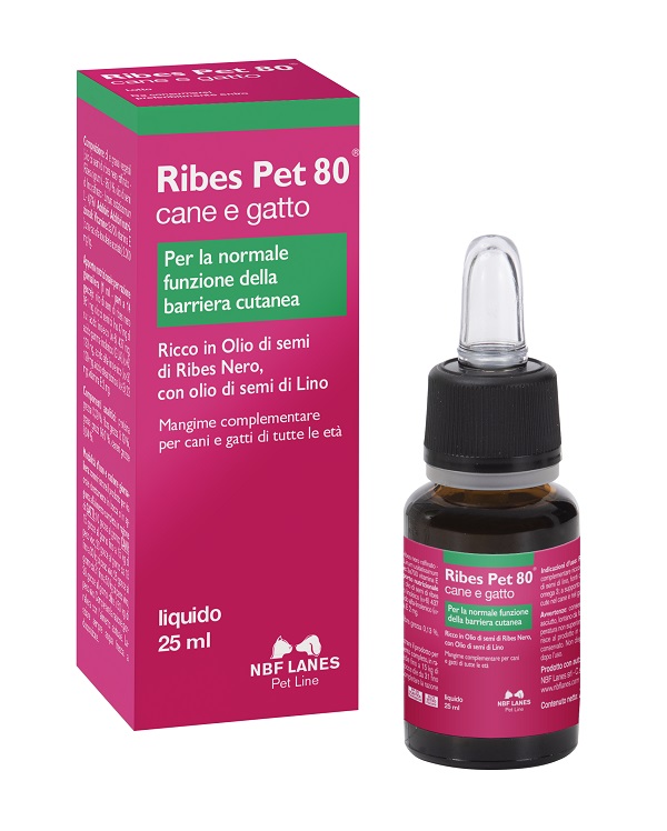 RIBES PET 80 GOCCE OLIO 25 ML CON CONTAGOCCE - Gruppofarmastore.it