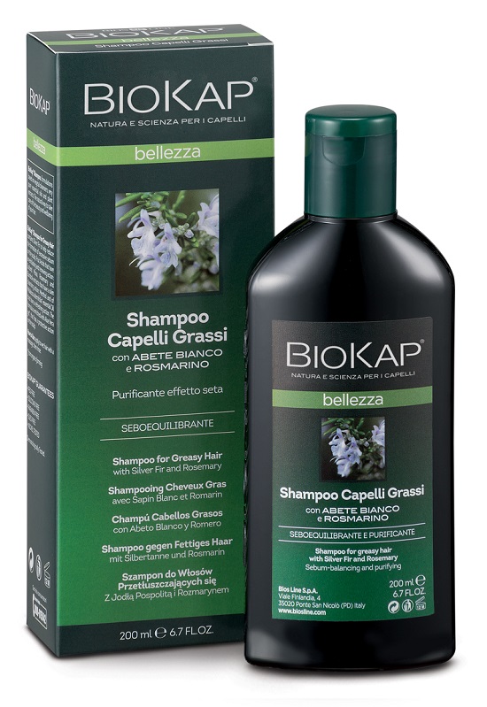 BIOKAP BELLEZZA SHAMPOO CAPELLI GRASSI 200 ML BIOSLINE - Gruppofarmastore.it