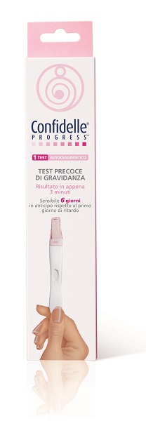 TEST PRECOCE DI GRAVIDANZA CONFIDELLE PROGRESS 1 PEZZO - Gruppofarmastore.it