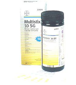STRISCIA REATTIVA MULTITEST MULTISTIX 10SG 25 PEZZI - Gruppofarmastore.it