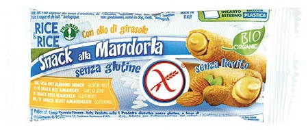 RICE&RICE SNACK DI RISO ALLA MANDORLA 25 G SENZA LIEVITO - Gruppofarmastore.it