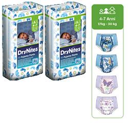 HUGGIES DRYNITES GIRL PYJAMA PANTS 4/7 ANNI M 17/30KG PACCO SINGOLO 10 PEZZI - Gruppofarmastore.it