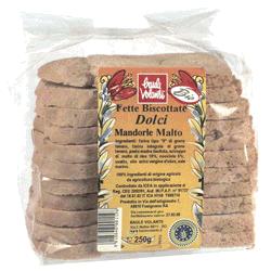 FETTE BISCOTTATE DOLCI MANDORLA MALTO 250 G - Gruppofarmastore.it