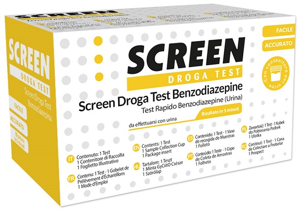 DROGA TEST CHE RILEVA UNA SOSTANZA BENZODIAZEPINE SCREEN DROGA TEST BENZODIAZEPINE - Gruppofarmastore.it