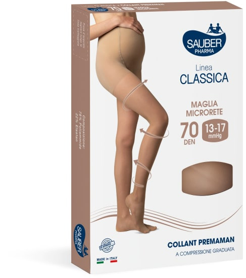 SAUBER COLLANT 70 DENARI PREMAMAN MAGLIA MICRORETE NEUTRO BEIGE 3 LINEA CLASSICA - Gruppofarmastore.it