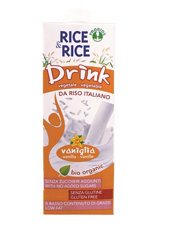 RICE&RICE BEVANDA DI RISO ALLA VANIGLIA 1 LITRO - Gruppofarmastore.it