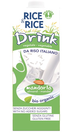 RICE&RICE BEVANDA DI RISO ALLE MANDORLE 1 LITRO - Gruppofarmastore.it