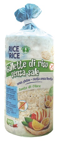 RICE&RICE GALLETTE DI RISO SENZA SALE E SENZA LIEVITO 100 G - Gruppofarmastore.it