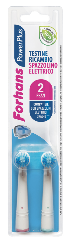 FORHANS POWER PLUS TESTINA 2 PEZZI RICAMBIO - Gruppofarmastore.it