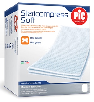 GARZA IN TESSUTO NON TESSUTO PIC 10X10CM 25 PEZZI - Gruppofarmastore.it