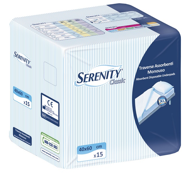 TRAVERSA SALVAMATERASSO SERENITYCLASSIC  XL MISURA 60X90CM 30 PEZZI - Gruppofarmastore.it