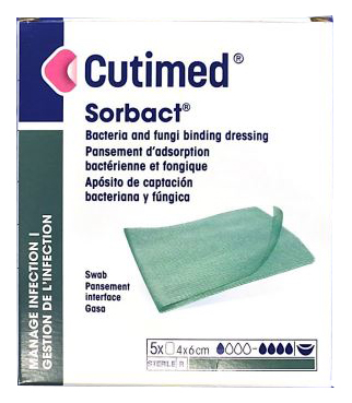 GARZA ASSORBENTE CUTIMED SORBACT 4X6CM 5 PEZZI - Gruppofarmastore.it
