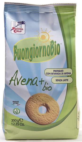 FSC BUONGIORNOBIO BISCOTTI ALL'AVENA+ BIO VEGAN SENZA LATTE 350 G - Gruppofarmastore.it