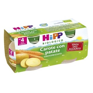 HIPP BIO HIPP BIO OMOGENEIZZATO CAROTE CON PATATE 2X80 G - Gruppofarmastore.it