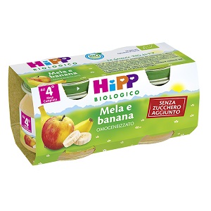 HIPP BIO FRUTTA GRATTUGGIATA MELA BANANA 4X100 G - Gruppofarmastore.it