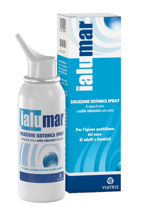 SOLUZIONE ISOTONICA SPRAY DI ACQUA DI MARE ACIDO IALURONICO SALE SODICO PER IGIENE NASO ADULTI E BAMBINI 100ML - Gruppofarmastore.it