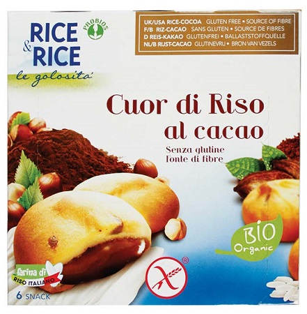 RICE&RICE CUOR DI RISO AL CACAO 6 X 33 G - Gruppofarmastore.it