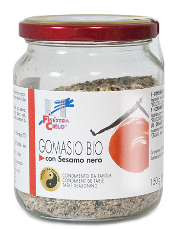 GOMASIO CON SESAMO NERO BIO 150 G - Gruppofarmastore.it