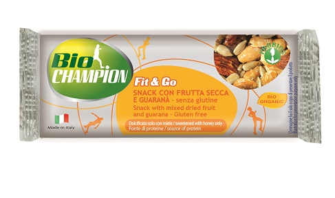 BIOCHAMPION FIT&GO BARRETTA ENERGETICA FRUTTA SECCA/GUARANA' 30 G - Gruppofarmastore.it