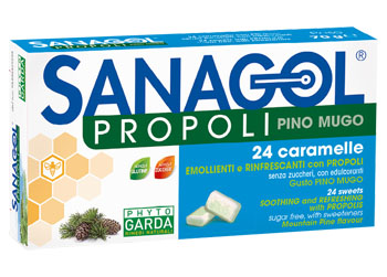 SANAGOL PROPOLI PINO MUGO 24 CARAMELLE - Gruppofarmastore.it