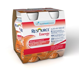 RESOURCE ENERGY ALBICOCCA 4 BOTTIGLIE 200 ML - Gruppofarmastore.it