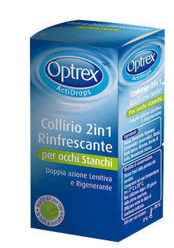 GOCCE OCULARI OPTREX ACTIDROPS 2IN1 RINFRESCANTE OCCHI STANCHI 1 PEZZO - Gruppofarmastore.it