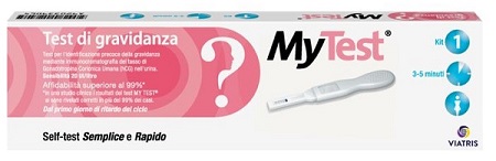 TEST DI GRAVIDANZA RAPIDO HCG MYTEST 1 PEZZO - Gruppofarmastore.it