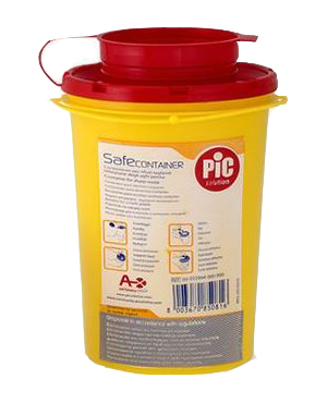CONTENITORE DI SICUREZZA PER TALGIENTI PIC CAPACITA' 0,6 LITRI ARTICOLO 00022994000000 1 PEZZO - Gruppofarmastore.it