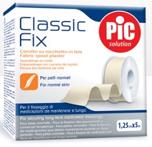CEROTTO IN ROCCHETTO CLASSIC FIX WHITE 1,25X500 CM FUSTELLA - Gruppofarmastore.it