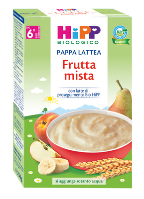 HIPP BIO PAPPA LATTEA FRUTTA MISTA 250 G - Gruppofarmastore.it