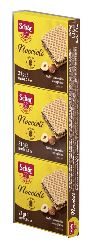 SCHAR NOCCIOLI' WAFERS CON NOCCIOLE 3 PEZZI DA 21 G - Gruppofarmastore.it