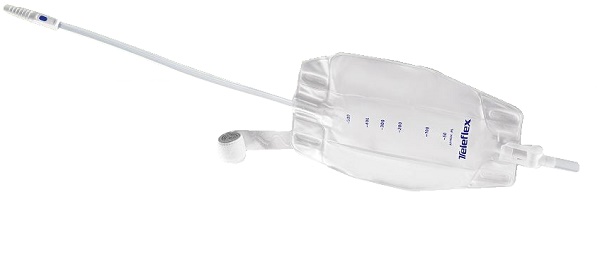 SACCA RACCOGLI URINA DA GAMBA PER INCONTINENZA 3 CAMERE COMFORT 500 ML A BASSO PROFILO IN PVC LATO RIVESTITO TNT CON TUBO DIRITTO 45 CM SENZA PUNTO DI PRELIEVO VARIABILE 8 PEZZI - Gruppofarmastore.it