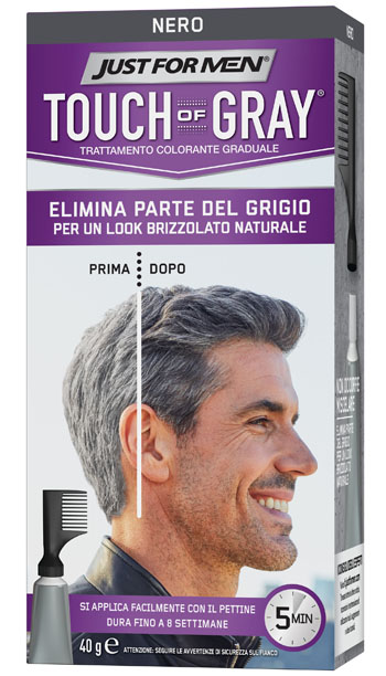 JUST FOR MEN TOUCH OF GRAY NERO 40 G - Gruppofarmastore.it