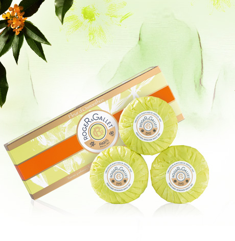 ROGER&GALLET FLEUR D'OSMANTHUS SAPONETTE 3 X 100 G - Gruppofarmastore.it