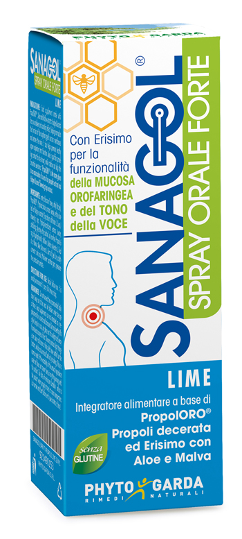 SANAGOL SPRAY FORTE PROPOLI LIME 20 ML - Gruppofarmastore.it