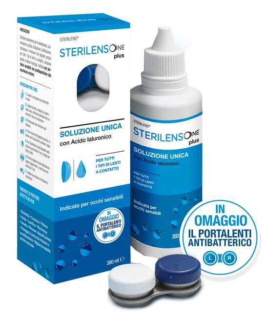 SOLUZIONE UNICA STERILENS ONE PLUS CON ACIDO IALURONICO 380 ML - Gruppofarmastore.it