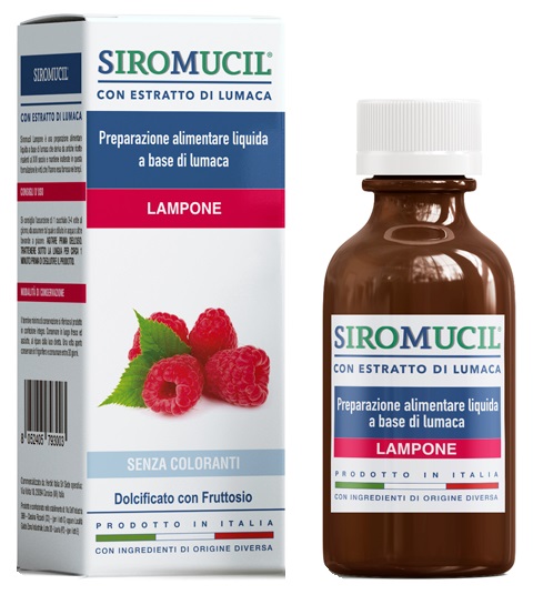 SIROMUCIL PREPARATO ALIMENTARE CON ESTRATTO DI LUMACA AL LAMPONE 150 ML - Gruppofarmastore.it