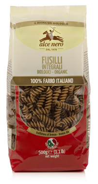 FUSILLI 100% FARRO INTEGRALE BIO 500 G - Gruppofarmastore.it