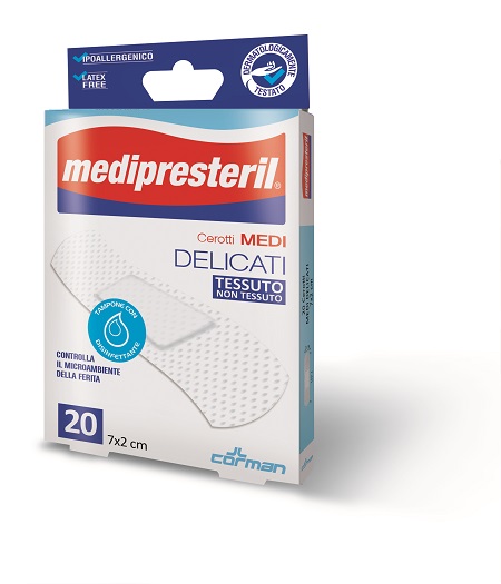 CEROTTO MEDIPRESTERIL DELICATI MISURA 7X2CM 20 PEZZI - Gruppofarmastore.it