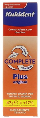 KUKIDENT PLUS COMPLETE CREMA ADESIVA PER PROTESI DENTARIE 47 G - Gruppofarmastore.it