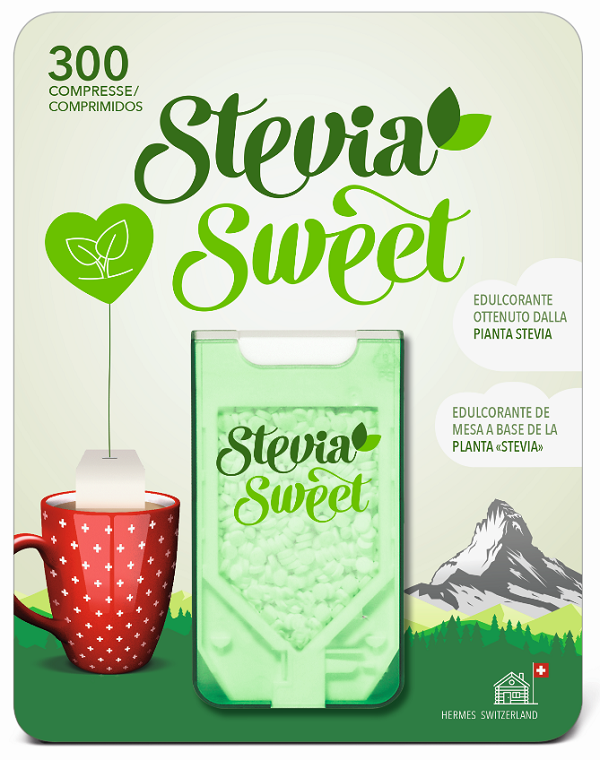 HERMESETAS STEVIA 300 COMPRESSE - Gruppofarmastore.it