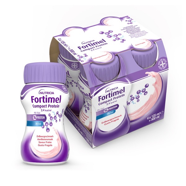 FORTIMEL COMPACT PROTEIN FRAGOLA 4 BOTTIGLIE 125 ML - Gruppofarmastore.it