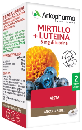 ARKO CAPSULE MIRTILLO+LUTEINA 45 CAPSULE - Gruppofarmastore.it