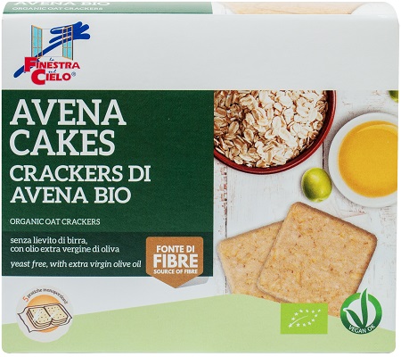 FSC AVENACAKES CRACKERS DI AVENA BIO VEGAN SENZA LIEVITO DI BIRRA CON OLIO EXTRAVERGINE DI OLIVA 250 G - Gruppofarmastore.it